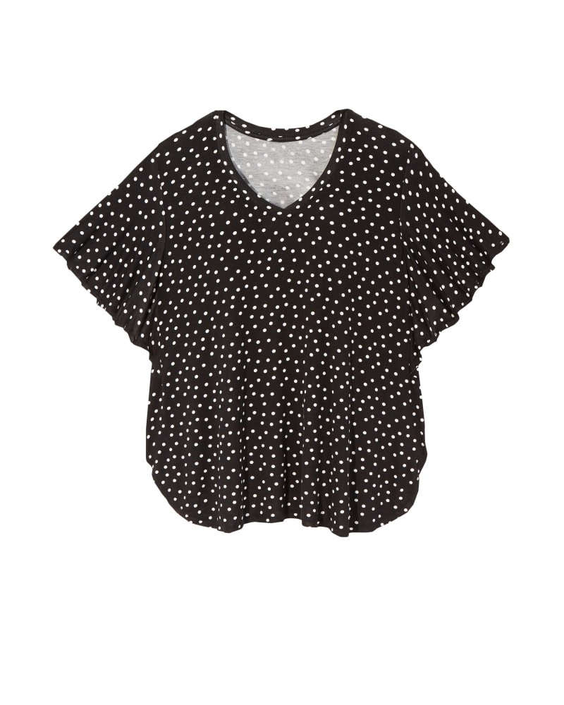 Front of plus size Maria Flutter Sleeve Top by Cameo | Dia&Co | dia_product_style_image_id:148409
